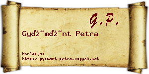 Gyémánt Petra névjegykártya